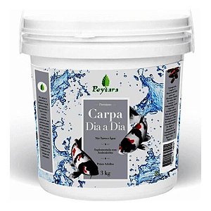 Ração Poytara Carpa Dia A Dia 3kg Lagos Koi Kinguios (balde)