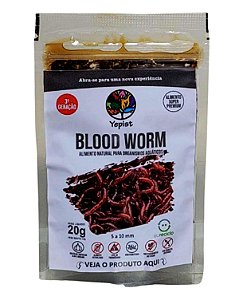 Yepist Blood Worm em Conserva P/Peixes 20 Gramas