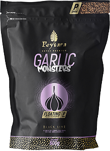 Ração Monsters Garlic Floating P Black Line 600 G Poytara