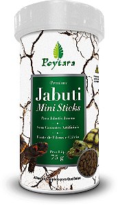 Ração Jabuti Mini Sticks Crescimento Filhotes 75 Gr Poytara