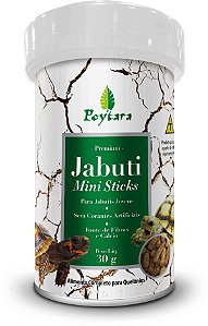Ração Jabuti Mini Sticks Crescimento Filhotes 30 Gr Poytara