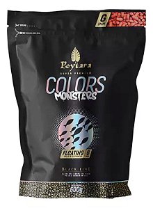 Ração Poytara Monsters Colors Floating G 600g - Pellets 9mm