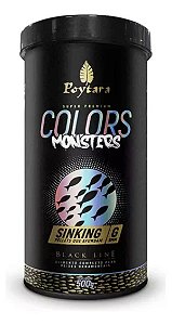 Ração Poytara Monsters Colors Sinking G 500g - Pellets 9mm
