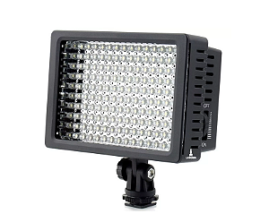 Iluminador 160 Led Profissional Ld-160 Câmeras Filmadoras Cor Da Estrutura Preto Cor Da Luz Branco-quente/branco-frio