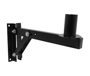 SUPORTE PARA CAIXA ACÚSTICA 15x29cm - PRETO COM HASTE