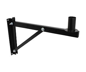 SUPORTE PARA CAIXA ACÚSTICA 25x41cm - PRETO COM HASTE