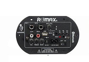 Placa Amplificada Decodificador/ Bluetooth/ Usb/ Entrada Mic