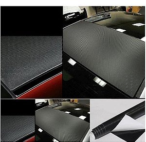 Adesivo Fibra De Carbono Moldável 3d Tuning 125 X 20