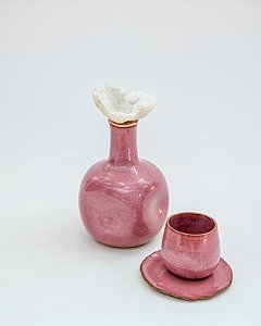 Moringa de cerâmica Rosa acetinado