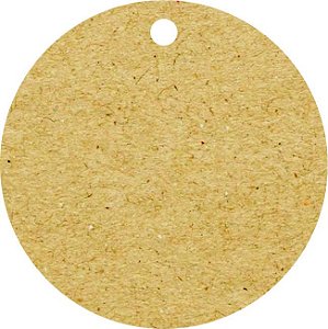 Tags Kraft 240g - Redonda - Sem Impressão