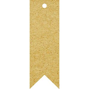 Tags Kraft 240g - calda de peixe - sem Impressão