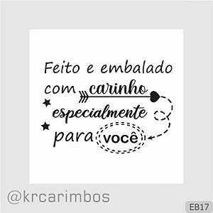 Carimbo Feito e embalado com carinho