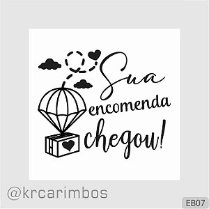 Carimbo Sua encomenda Chegou