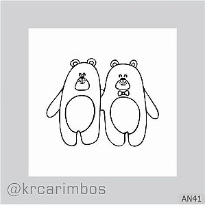Carimbo Casal de Ursinho