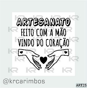Carimbo Artesanato - Feito com a mão vindo do coração