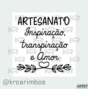 Carimbo Artesanato - Inspiração, transpiração e amor