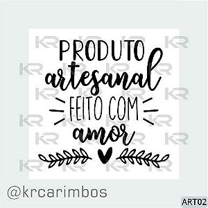 Carimbo Produto Artesanal feito com Amor