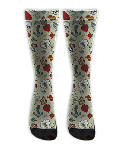 Meia Cano Alto - Tattoo Vintage MON