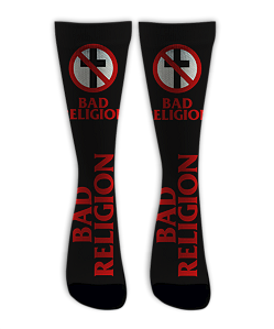 Meia Cano Alto - Bad Religion - Tradicional Black
