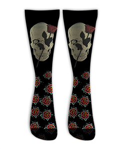 Meia Cano Alto - Flor no Olho