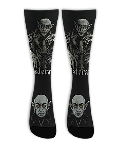 Meia Cano Alto - Nosferatu Black