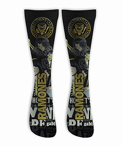 Meia Cano Alto - Ramones Color