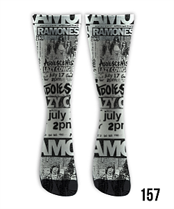 Meia Cano Alto - Ramones PB