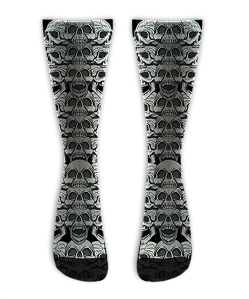 Meia Cano Alto - Skull Tower