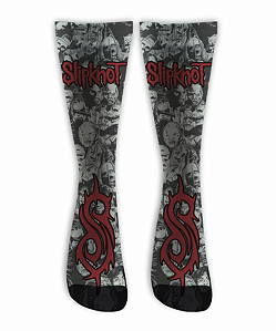 Meia Cano Alto - Slipknot - Masks