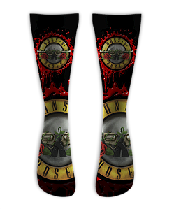 Meia  Cano Alto - Guns Arms Black