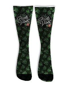Meia  Cano Alto - Cannabis Vibe Plants