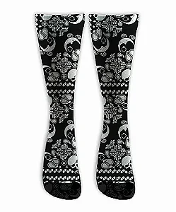 Meia  Cano Alto - Chicana Bandana Black