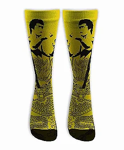 Meia  Cano Alto - Bruce Lee