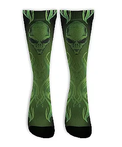 Meia  Cano Alto - ET Alien Pinstrip
