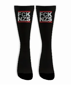 Meia  Cano Alto - FCK Nazi Black