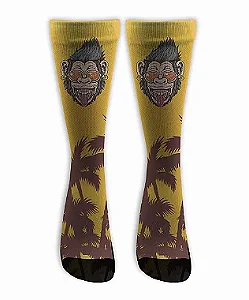 Meia  Cano Alto - Monkey Surfer