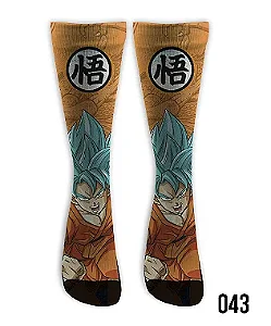 Meia  Cano Alto - Goku