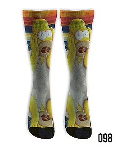 Meia  Cano Alto - Homer Simpson Grito