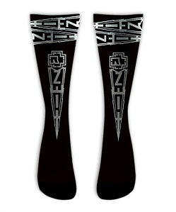 Meia  Cano Alto - Rammstein Black