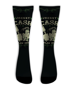 Meia  Cano Alto - Jonny Cash Outlaw