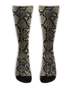 Meia  Cano Alto - Snake Skin Cascavel