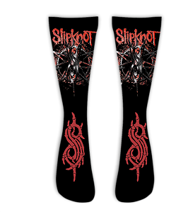 Meia Cano Alto - Slipknot Black