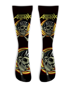 Meia Cano Alto - Anthrax Bones