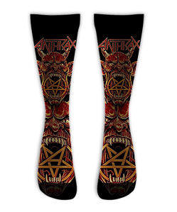 Meia Cano Alto - Anthrax Hell