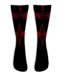 Meia  Cano Alto - Bring Me The Horizon - RED STAR