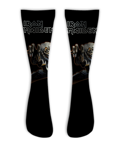 Meia  Cano Alto - Iron Maiden 666