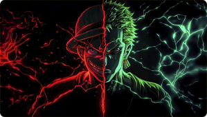 MOUSE PAD GIGANTE C/ NEON - ZORO 2
