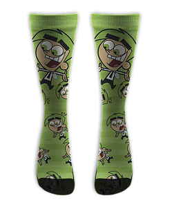 Meia Cano Alto - Padrinhos Magicos Green