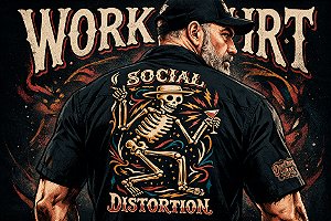 Camisa Work Shirt - Social Distortion