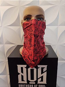 Bandana Tattoo Old School - Vermelha